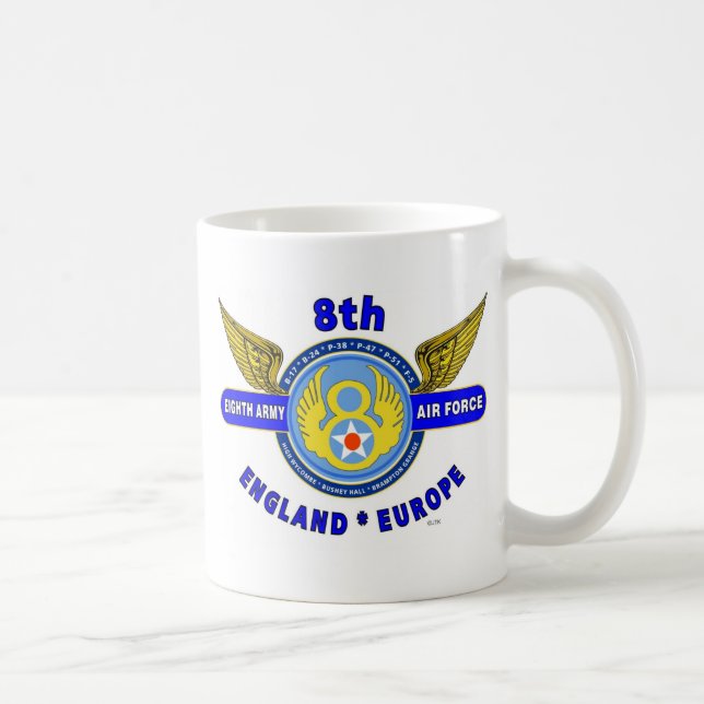 8TH ARMÉFLYGVAPEN "ARMÉLUFTKÅR" WW II KAFFEMUGG (Höger)