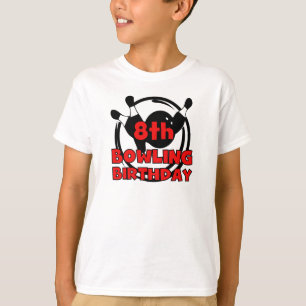 8th Bowlingfödelsedag T Shirt