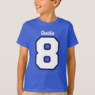 8th Den stora födelsedagpojken numrerar T Shirt