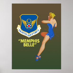 8th flygvapen "för Memphis Belle" Poster
