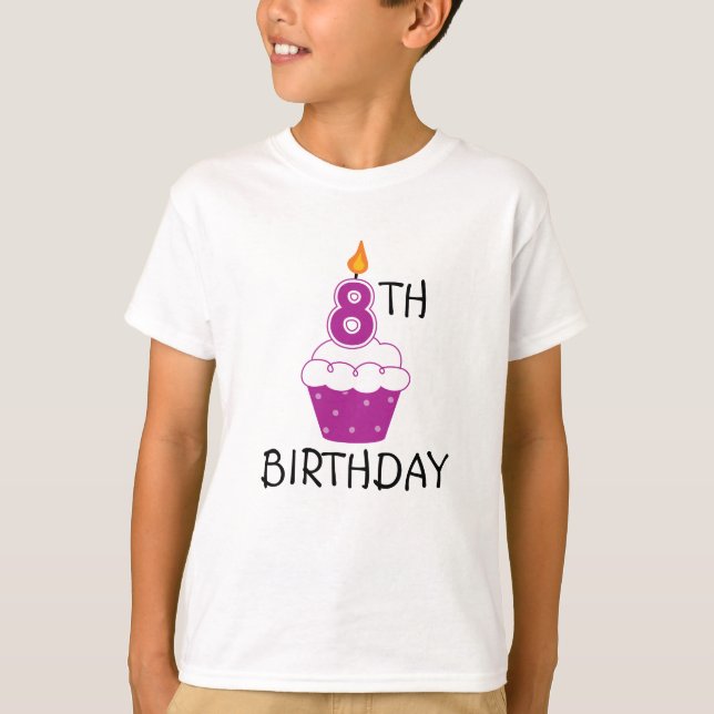 8th Födelsedagen lurar T-tröja T-shirt (Framsida)