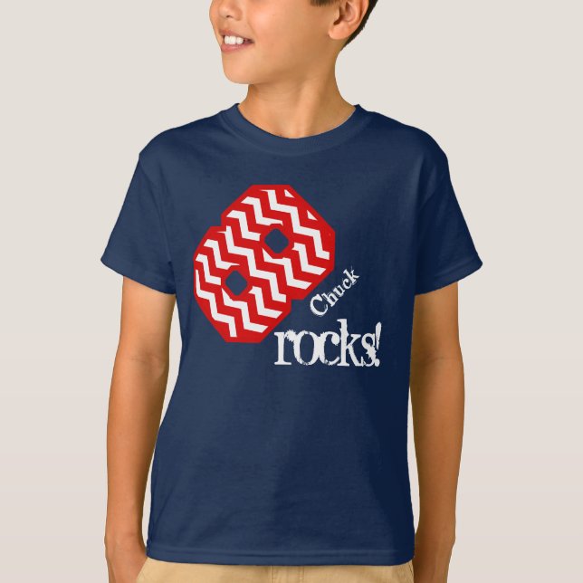 8th Födelsedaggåva för det åriga namn V16F för Tee Shirt (Framsida)