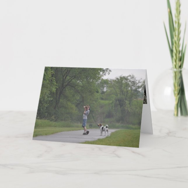 8th födelsedagkort för lycklig vid Janz Kort (Framsida)