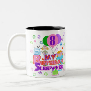8th FödelsedagSleepover Två-Tonad Mugg