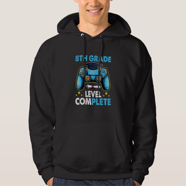 8th Grade Graduation Level Complete Gamer 2023  1 Hoodie (Framsida)