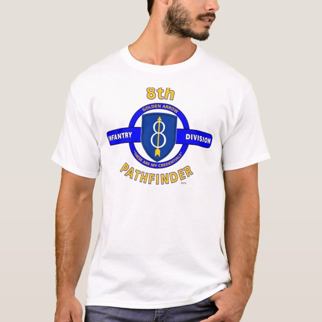 8TH INFANTERIUPPDELNING "PATHFINDER " T-SHIRT (Framsida)