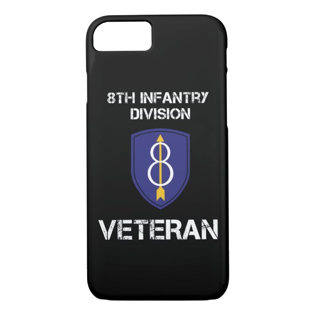 8th Infanteriuppdelningsveteran Case-Mate iPhone Skal (Baksida)
