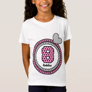 8th Namn V1R för anpassningsbar för hjärta för Tee Shirt