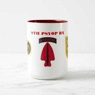 8TH PSYOP-BATALJONMUGG Två-Tonad MUGG
