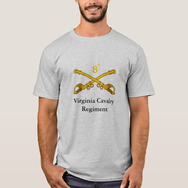 8th Virginia kavalleri Regiment Tee (Framsida)