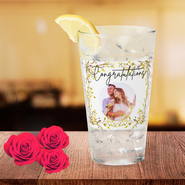 8th Wedding Anniversary Spring Flowers Photo Glaskopp (Skapare uppladdad)