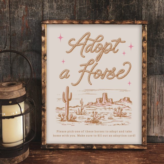8x10 Adopt a Horse Sign (Skapare uppladdad)