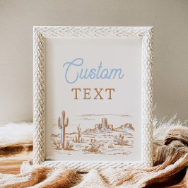 8x10 Anpassad västerländsk skylt