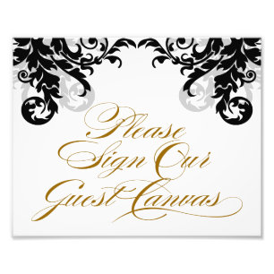 8x10 Flourish Sign vår gästarbetsyta för ramning Fototryck