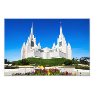 8X10 Foto av San Diego LDS Temple