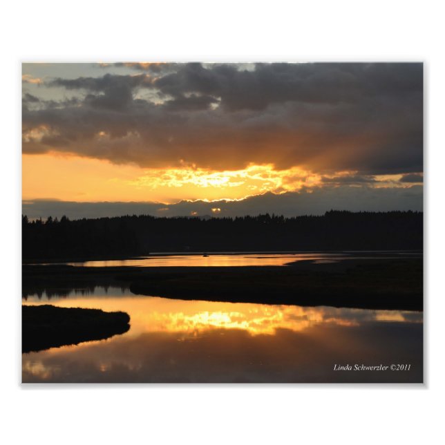 8X10 Solreflektion Fototryck (Framsidan)