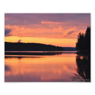 8X10 Soluppgång på Ljud Fototryck
