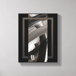 8x10" Terra’s Tender Whisper Abstract Brown Flower Canvastryck