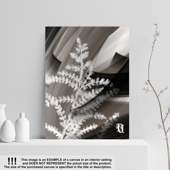 8x10" Terra’s Tender Whisper Abstract Brown Flower Canvastryck (Skapare uppladdad)