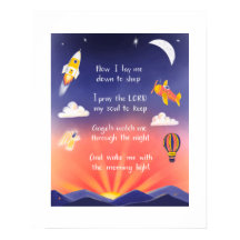 8x10 tryck - Barnets nattliga bön