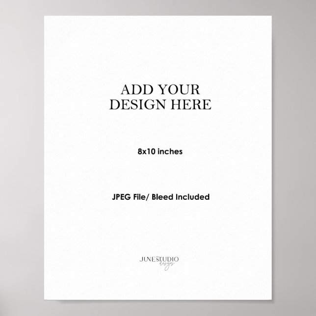 8x10" Wall Art Poster Printing (Framsidan)