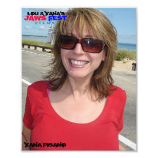 8X10 "YANA IN RED" FOTOTRYCK