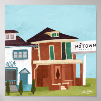 8x8 Motown-utskrift Poster