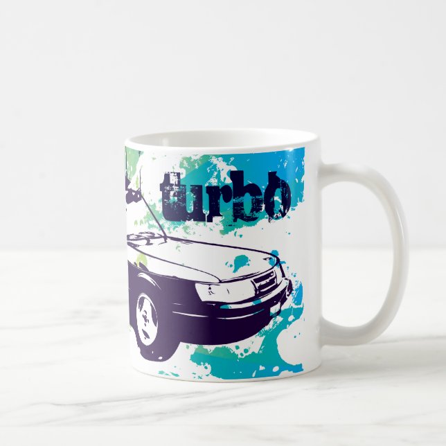 900 blått/grönt för grunge för vertturbo mugg (Höger)