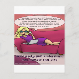 900 Borta Geeky SEO Girls Vykort