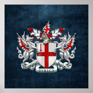 [900] City of London - Jackande av Arm Poster