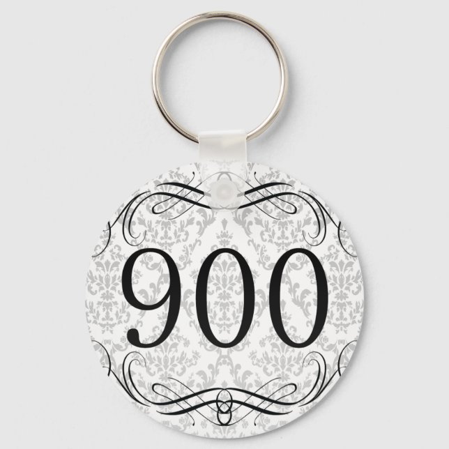 900 Områdeskod Nyckelring (Framsida)