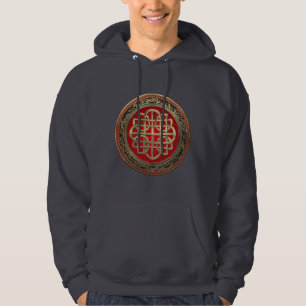 [900] Sakral Celtic guld- fnurrakor Hoodie