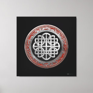[901] Helig Celtic Silver Knot Kor Canvastryck