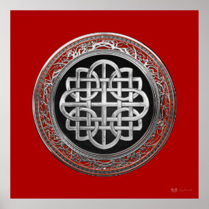 [901] Helig Celtic Silver Knot Kor Poster