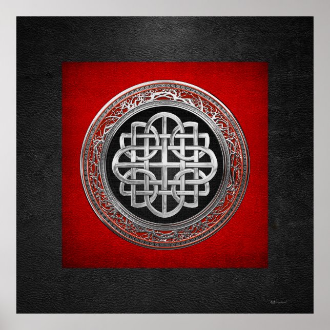 [901] Helig Celtic Silver Knot Kor Poster (Framsidan)