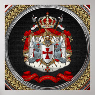 [901] Knight Templar Jackar av Arm Poster