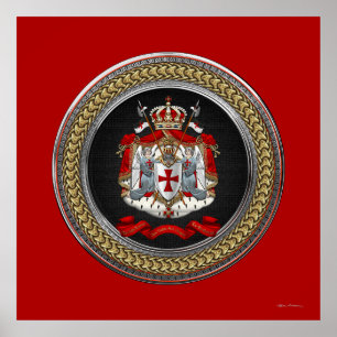 [901] Knight Templar Jackar av Arm Poster