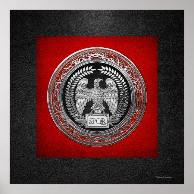 [901] Silver Roman Imperial Eagle Poster (Framsidan)