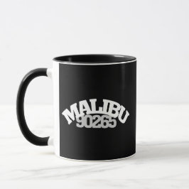 90265 Malibu Kalifornien Postnummer Pacific Coast  Mugg
