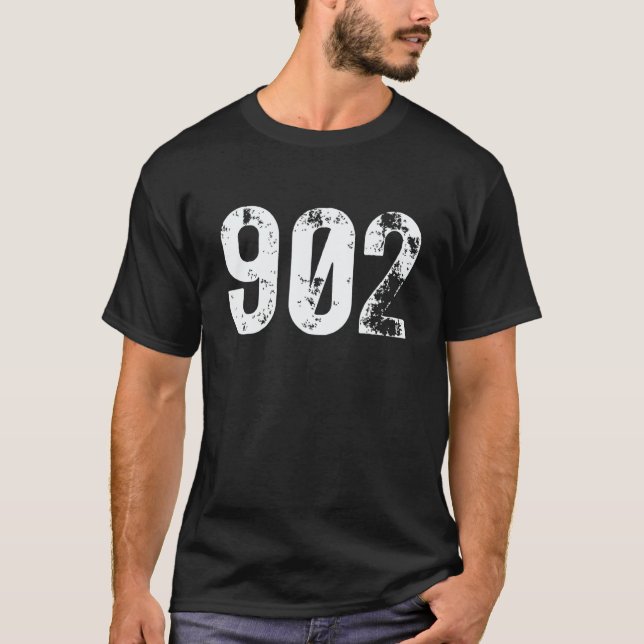 902 Area Code Nova Scotia PE Island Mobile Area Co T Shirt (Framsida)