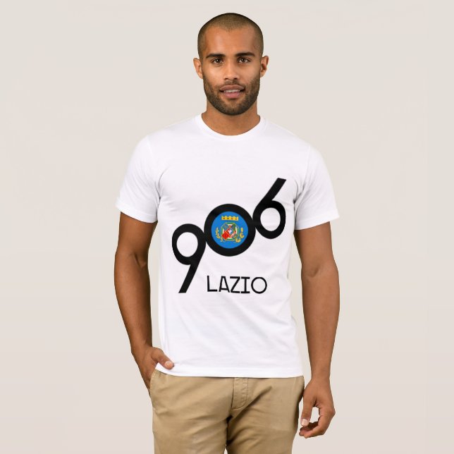 906 italienska Lazio Yooper T Shirt (Hel framsida)