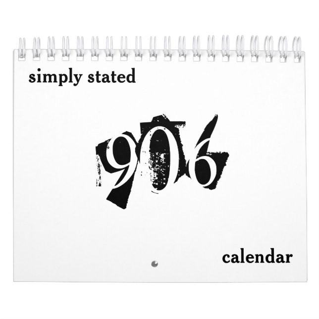 906 Kalender anges helt enkelt (Omslag)