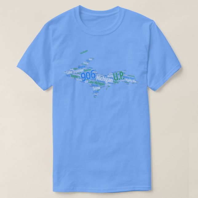 906, Lake Superior, Upper Peninsula of Michigan  T Shirt (Design framsida)