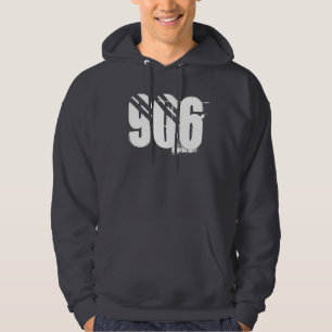 "906" övrepeninsulahoodie för mörka grå färg hoodie