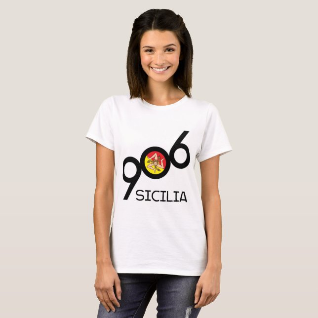 906 Sicilia Yooper Italienska T Shirt (Hel framsida)