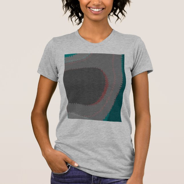 906 The World Is Abstract T Shirt (Framsida)