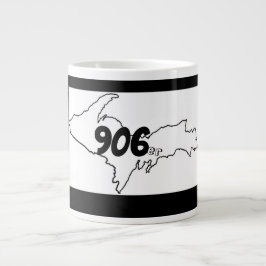 906er Michigan U.P. Jumbo Mugg - Black/White