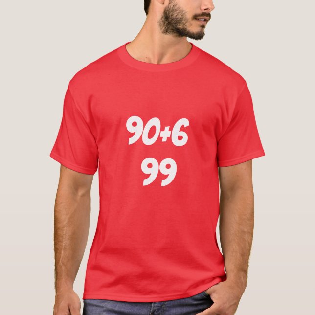 90+6=99 T SHIRT (Framsida)