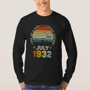 90 år gamla pojkar flickor Fantastisk sedan juli 1 T Shirt