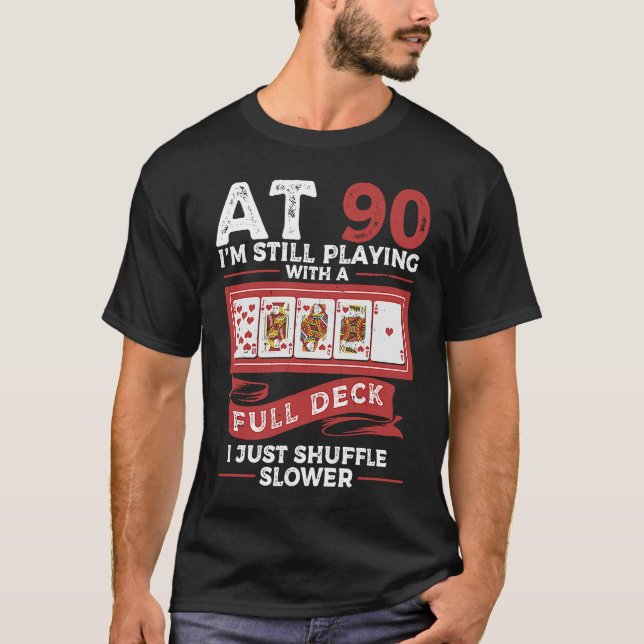 90 år gammal 90:e födelsedag t shirt (Framsida)